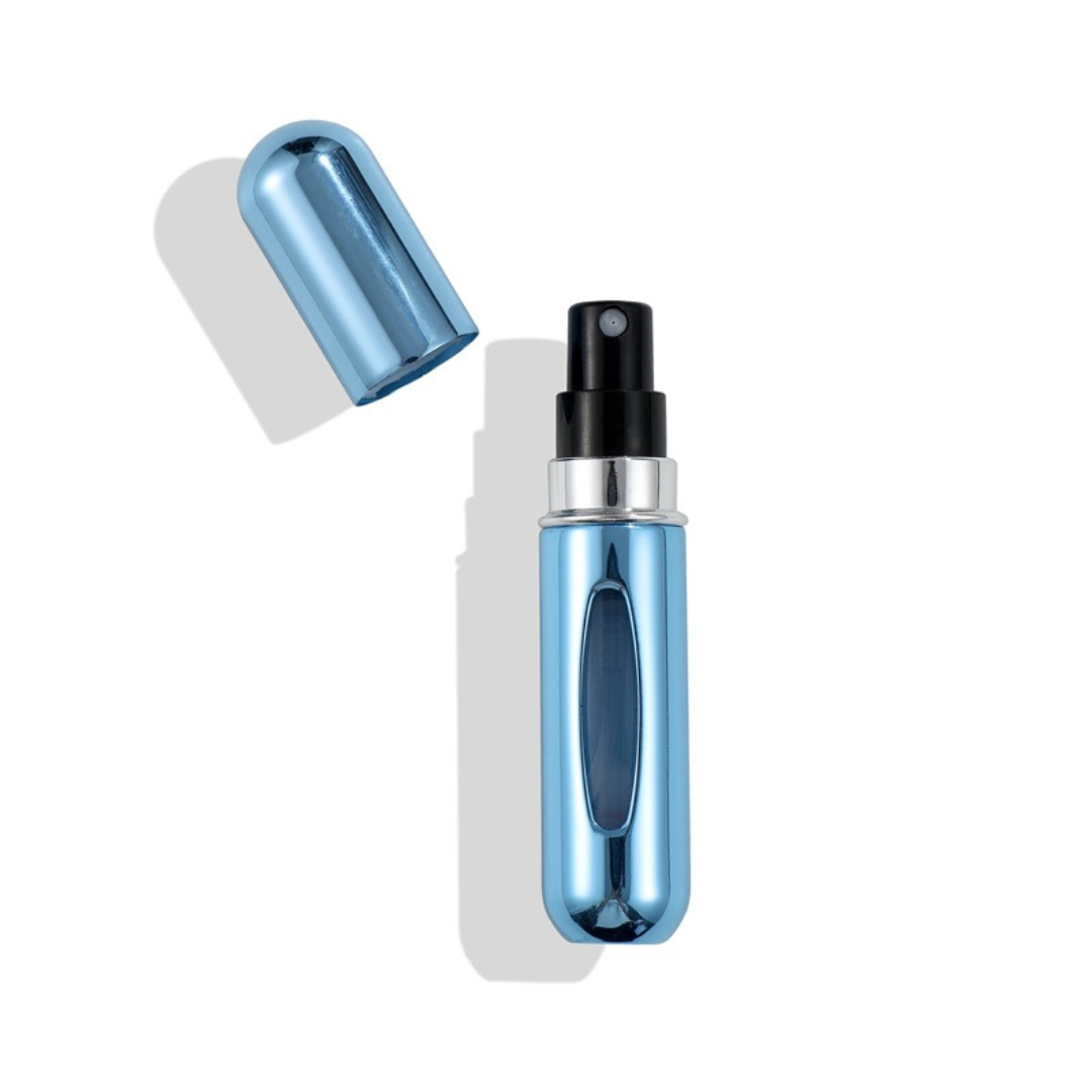 Frasco Spray recarregável portátil porta Perfume escolha Cor:Azul Metálico - 1