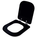 Ver imagem 2 de Assento Sanitário Soft Close Quadra Preto Fosco para Vaso Deca