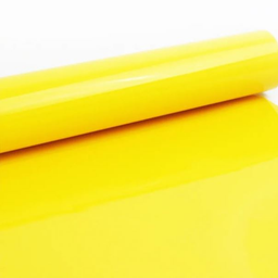 Adesivo Envelopamento Parede Móveis Eletrodoméstico Amarelo Plavitec Adesivo Amarelo 50cm x 5,0m - 2