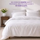 Ver imagem 6 de Capa de Edredom Duvet King, Hotel Algodão 200 Fios, Branca