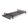 Bandeja Decorativa Espelhada Alça Preta Larflex Off White - 2