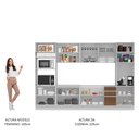 Ver imagem 5 de Armário de Cozinha Completa 330cm Branco/Rustic Olimpia Madesa 02