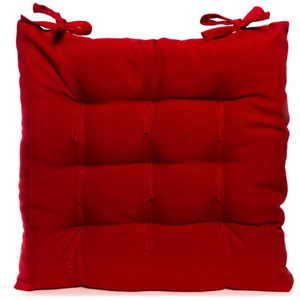 Assento para Cadeira 40x40 Cm Tecido Oxford Liso 100% Poliéster Várias Cores:vermelho