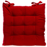 Assento para Cadeira 40x40 Cm Tecido Oxford Liso 100% Poliéster Várias Cores:vermelho - 1