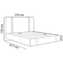 Ver imagem 5 de Cama Queen Flutuante com Cabeceira 160cm Astra S04 Linho Bege - Lyam Decor