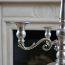 Ver imagem 3 de Candelabro em Metal 5 Bracos Prata 32 x 30 cm Castiçal Vela