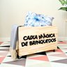 Caixote Organizador de Madeira Caixa Mágica Único - 1