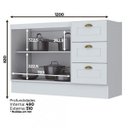 Ver imagem 6 de Cozinha Compacta Americana com Prateleiras Espresso Móveis