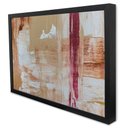 Ver imagem 3 de Quadro Decorativo Abstrato Pincelada Moderna em Moldura Caixa Tacolado Moldura Trad 1cm Madeira Escu