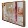 Quadro Decorativo Abstrato Pincelada Moderna em Moldura Caixa Tacolado Moldura Trad 1cm Madeira Escu - 4