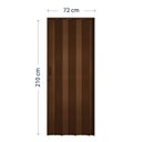 Ver imagem 4 de Porta Sanfonada de PVC 210cm x 72cm Pronta Bcf Marrom/Imbuia