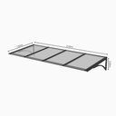 Ver imagem 3 de Toldo Fixo Policarbonato Alveolar Cristal - 2,00m X 1,50m - Estrutura Preta