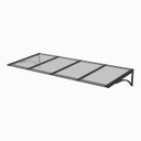 Ver imagem 1 de Toldo Fixo Policarbonato Alveolar Cristal - 2,00m X 1,50m - Estrutura Preta