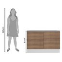 Ver imagem 2 de Balcão de Pia Acordes Glamy MDF 2 Portas Rustic Madesa