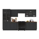 Ver imagem 2 de Armário de Cozinha Modulada Completa Fidelitá Nara 100% MDF 6 Peças 360cm 16 Portas 2 Gavetas com