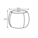 Ver imagem 2 de Puff Cleo 55cm Cipatex Marrom