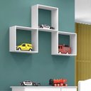 Ver imagem 2 de Nichos Prateleira Decorativa Kit 3 Peça 30x30x10 Cubo Sala Quarto