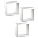 Ver imagem 7 de Nichos Prateleira Decorativa Kit 3 Peça 30x30x10 Cubo Sala Quarto