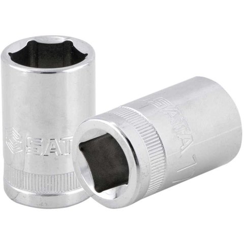 Soquete Sextavado com Encaixe de 1-2 x 17mm ST13308SC Aço Cromo Vanádio para Porcas e Parafusos