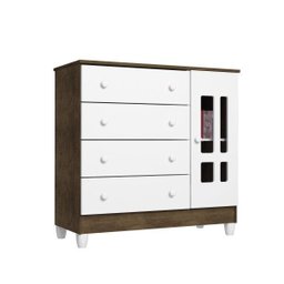 Conjunto Cômoda Fraldário Ariel e Berço Mini Cama Mirelle  - 3