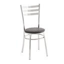 Ver imagem 6 de Conjunto Mesa Redonda Tampo de Vidro e 4 Cadeiras Assento Estofado 