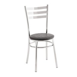 Conjunto Mesa Redonda Tampo de Vidro e 4 Cadeiras Assento Estofado  - 6
