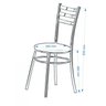 Conjunto Mesa Redonda Tampo de Vidro e 4 Cadeiras Assento Estofado  - 7