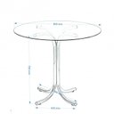 Ver imagem 3 de Conjunto Mesa Redonda Tampo de Vidro e 4 Cadeiras Assento Estofado 