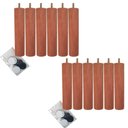 Ver imagem 1 de Kit 12 Pes para Cama Box Casal Pés de Madeira 20cm Pé Palito