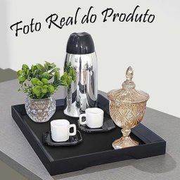 Bandeja Café Decorativa Bar Entrada Mesa Enfeite Recepção:bandeja Bebida Café Decorativa Bar Aparado - 4