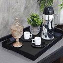 Ver imagem 2 de Bandeja Café Decorativa Bar Entrada Mesa Enfeite Recepção:bandeja Bebida Café Decorativa Bar Aparado