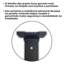 Ver mais imagens de 3 Suportes 40cm Mão Francesa de Parede para Prateleira Acabamento Moderno Preto