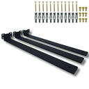 Ver imagem 1 de 3 Suportes 40cm Mão Francesa de Parede para Prateleira Acabamento Moderno Preto