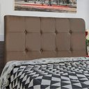 Ver imagem 2 de Cabeceira Cama Box Casal King Luna 193cm Suede Marrom - Abmaza