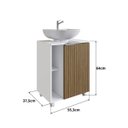 Ver imagem 2 de Balcão para Lavatório de Coluna Bc55 Móveis Arte Cas Móveis Arte Cas