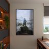 Quadro Decorativo Tela Canvas Conceito Caminhante sobre o Mar de Névoa - Caspar Friedrich com Moldur - 3