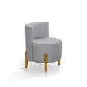 Ver imagem 3 de Conjunto 2 Poltronas Luna Sala Moderna Quarto Escritório - Cinza