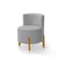 Ver imagem 2 de Conjunto 2 Poltronas Luna Sala Moderna Quarto Escritório - Cinza
