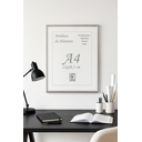 Ver imagem 2 de Moldura Alumínio com Vidro Duplo Padrão A4 21x30 Certificado