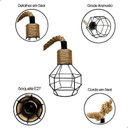 Ver imagem 3 de Pendente Luminária Lustre Cargo E27 Estilo Industrial com Toque Rústico