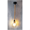 Ver imagem 4 de Pendente Luminária Lustre Cargo E27 Estilo Industrial com Toque Rústico