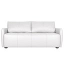 Ver imagem 1 de Sofá Living 3 Lugares Sala de Estar 220cm Virtus L07 Couro Branco - Mpozenato