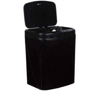 Lixeira Automatica Usb Com Sensor Preta 16l Kala - 238129