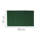 Ver imagem 2 de Painel Estofado Luxo Grécia 100cm Solteiro para Cama Box Suede Verde Musgo - Gat Magazine