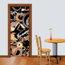 Ver imagem 1 de Adesivo de Porta Ferro Velho Arte Destaque P - 0,73 X 2.13 Metros