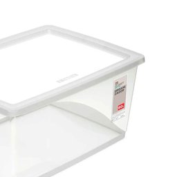 4 Caixas Plásticas 60l Organizadoras com Tampa My Closet Ordene Empilháveis - 4