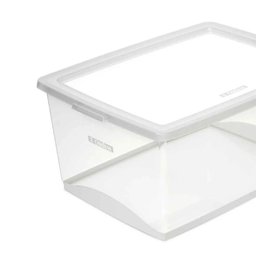 4 Caixas Plásticas 60l Organizadoras com Tampa My Closet Ordene Empilháveis - 3