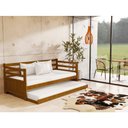 Ver imagem 1 de Bicama Premium Solteiro em Madeira Maciça Enjoy - Imbuia