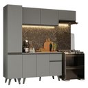 Ver imagem 3 de Armário de Cozinha Completa 220cm Cinza Nice Madesa 01