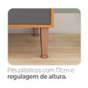 Ver imagem 6 de Cozinha 90cm 4 Portas 1 Gaveta com Nichos Yescasa Cinza/Cinamomo/Grafite